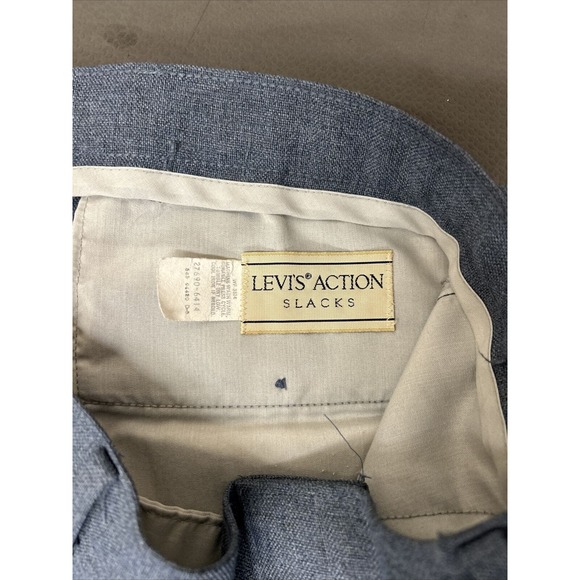 Vintage Levi's Action Suit Retro Men's 40 Short 35 x 32 Blue 2 Piece Sta-Prest - Picture 14 of 16